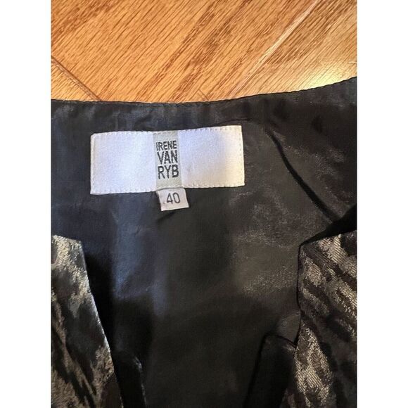 Irene Van Ryb Mid Length Leopard‎ Print Classic Dress Size 40 US 8 Designer - Picture 4 of 6